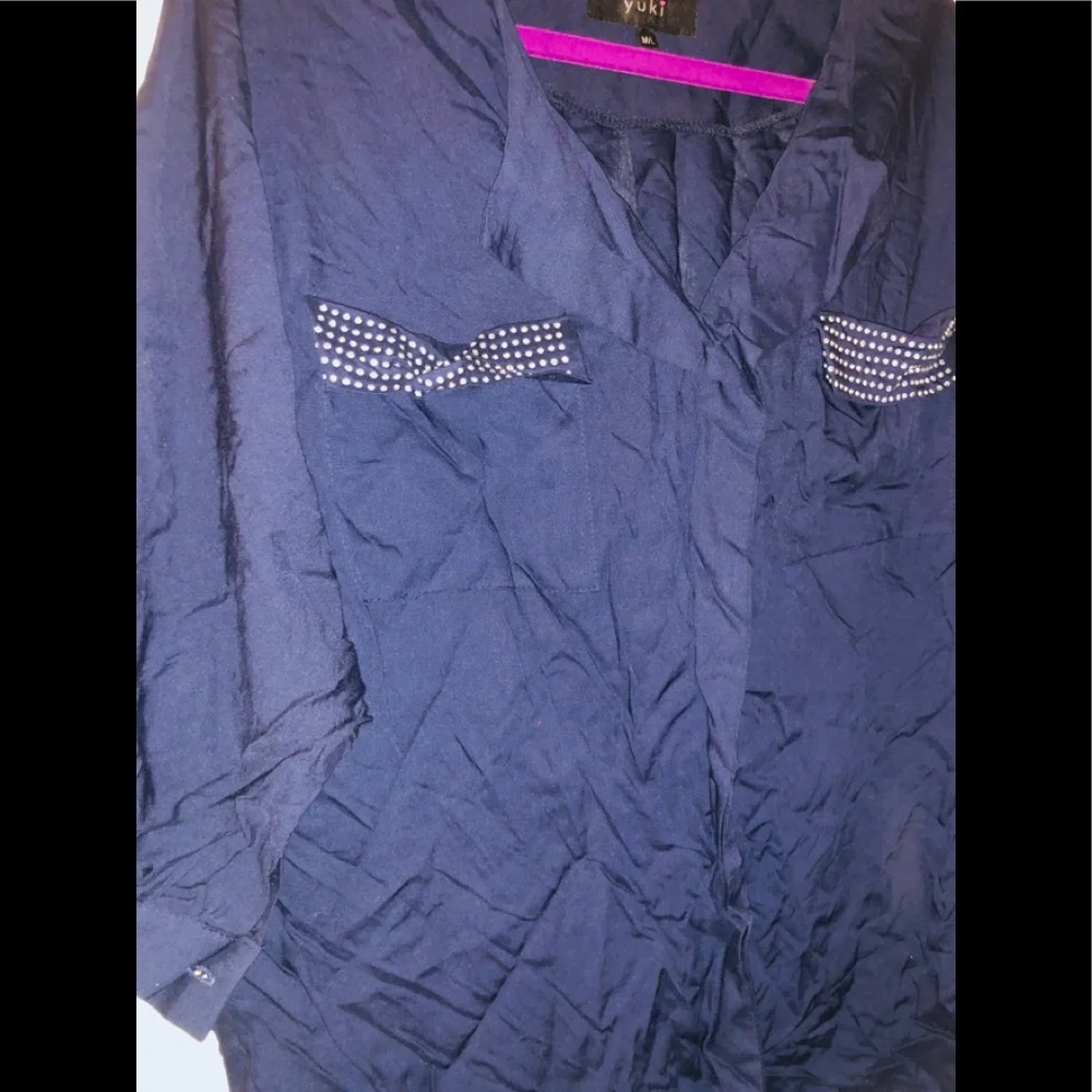 Yuki Rhinestone Blouse - Picture 3 of 7